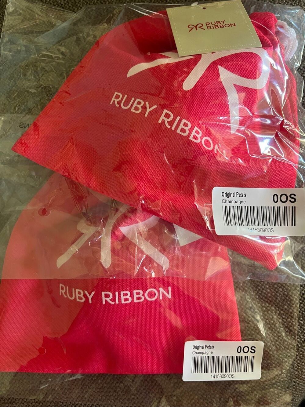 Ruby Ribbon Original Petals Champagne Beige Set 2 Size 0OS Size C & Below Nwt
